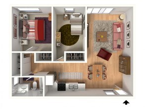 Two Bedroom 11 floor plan